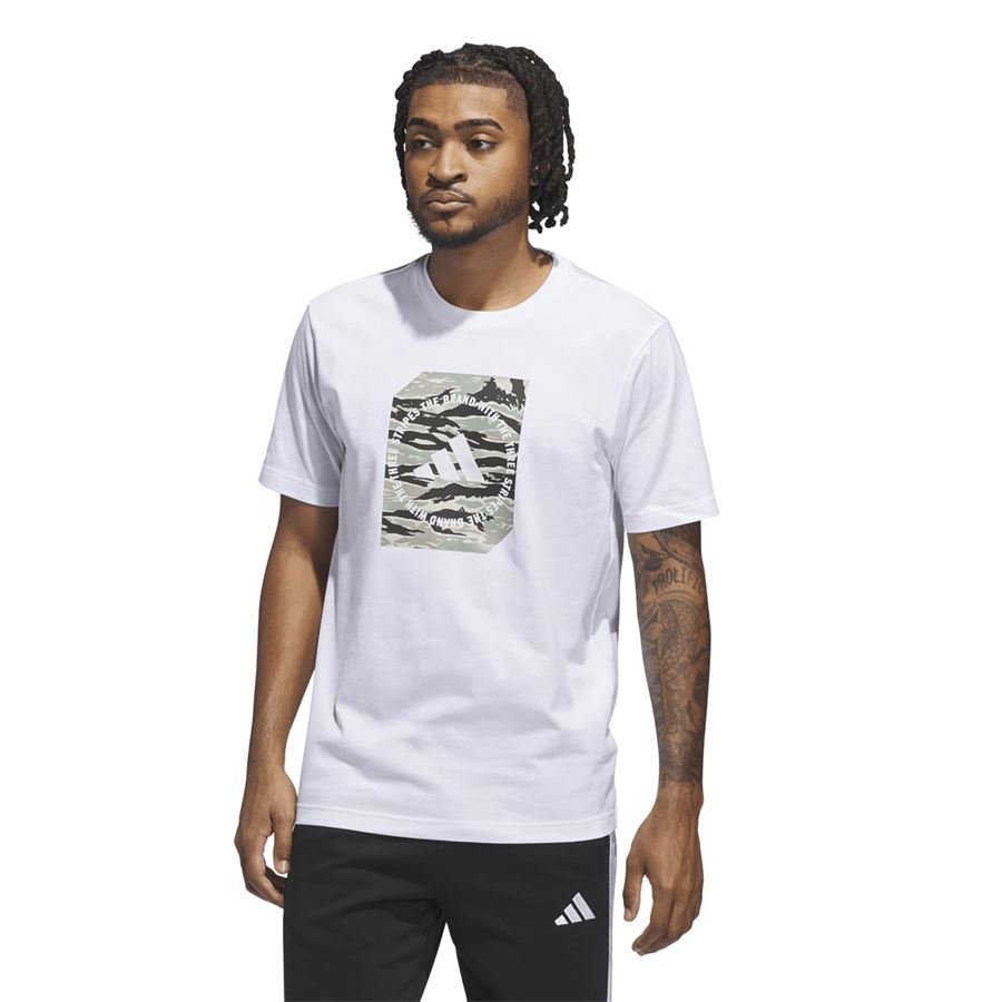 M camo box t-shirt a maniche corte da uomo Adidas | JM0387X